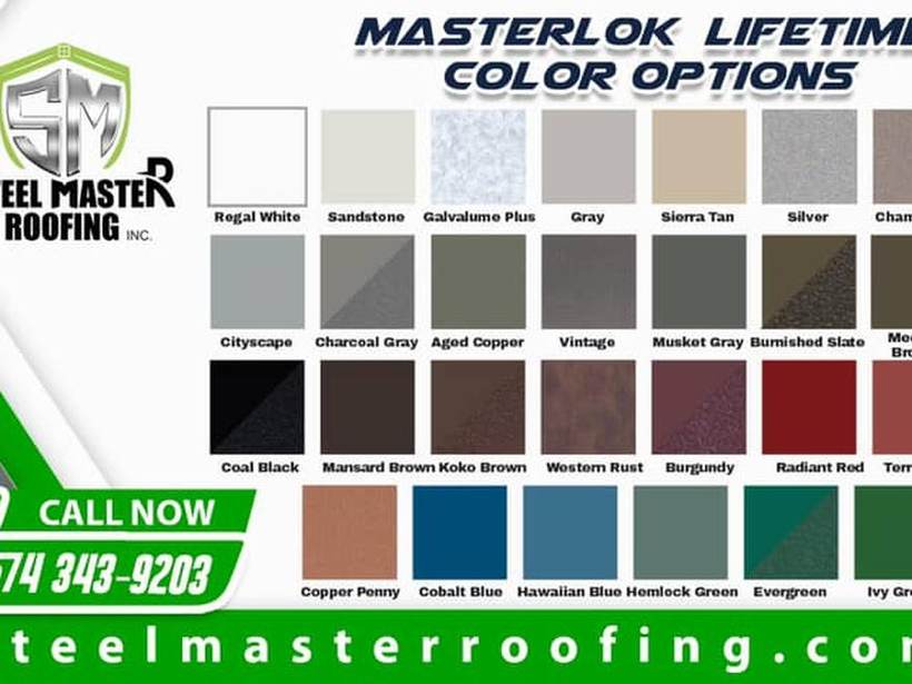 Steel Master Roofing install: Standing Seam