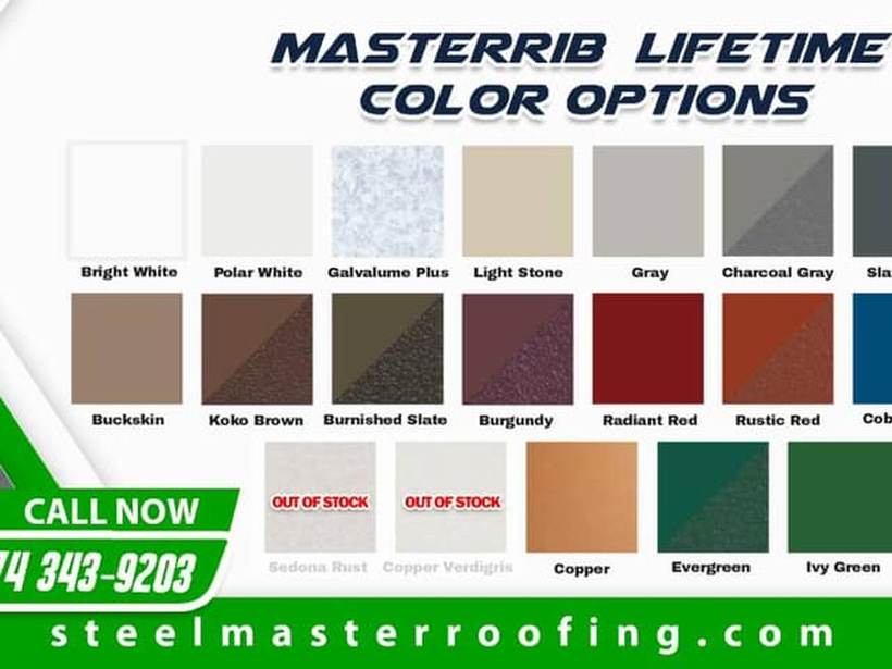 Steel Master Roofing install: Exposed Fastener