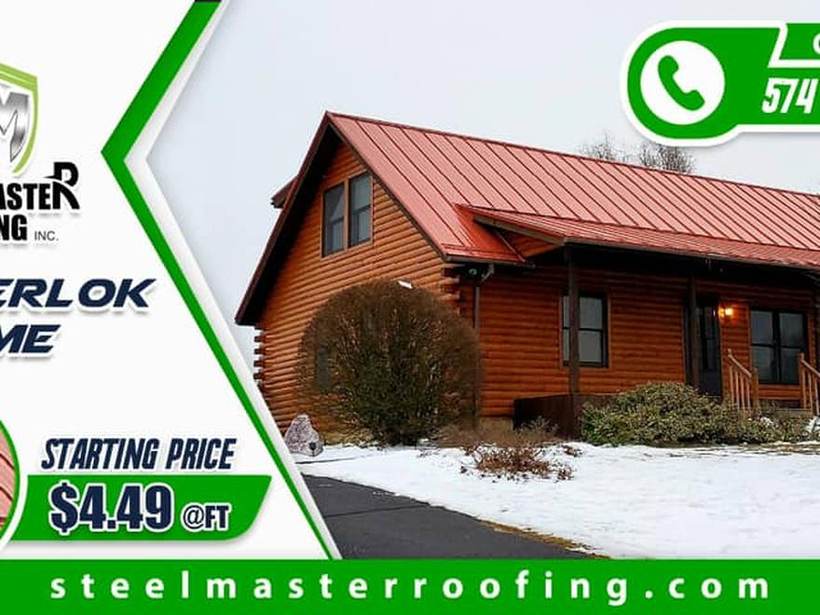 Steel Master Roofing install: Standing Seam