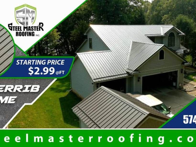 Steel Master Roofing install: Exposed Fastener