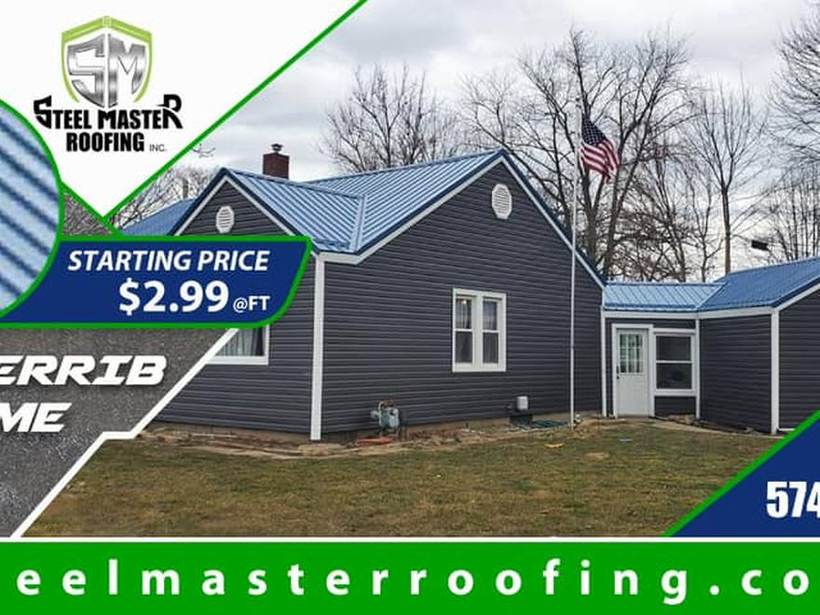 Steel Master Roofing install: Exposed Fastener