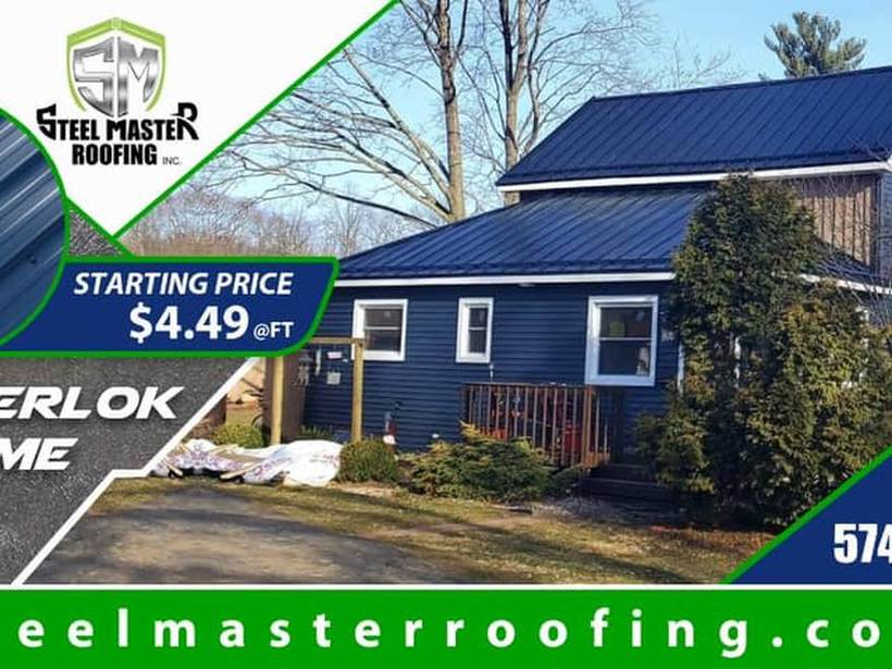 Steel Master Roofing install: Standing Seam