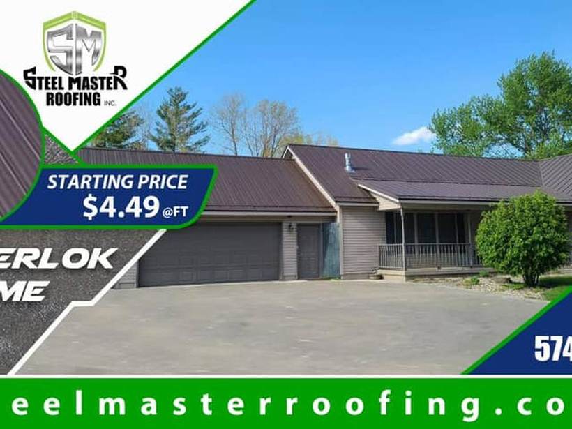 Steel Master Roofing install: Standing Seam