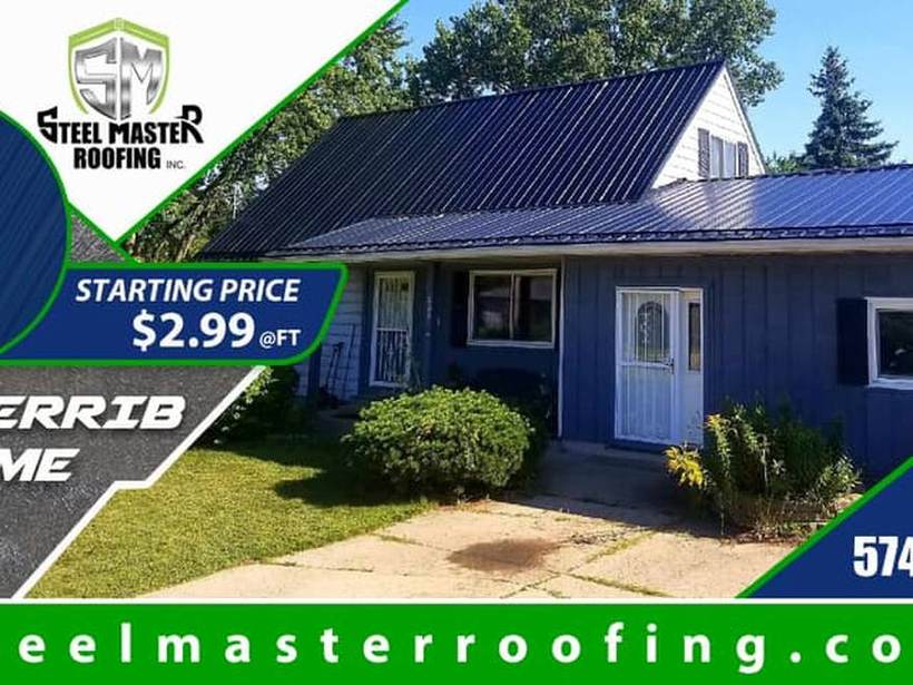 Steel Master Roofing install: Exposed Fastener
