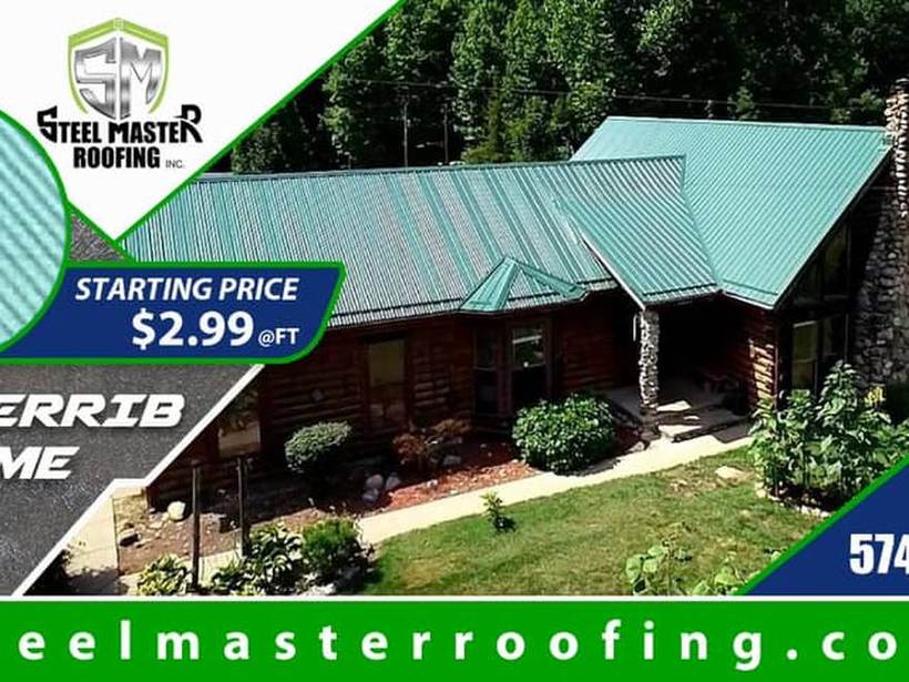Steel Master Roofing install: Exposed Fastener
