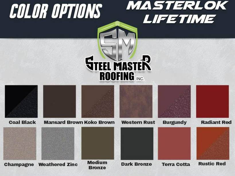 Steel Master Roofing install: Standing Seam