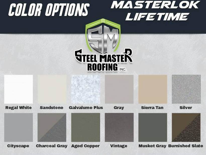 Steel Master Roofing install: Standing Seam