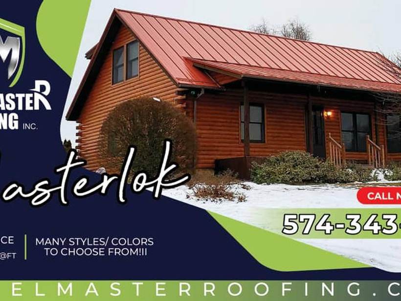Steel Master Roofing install: Standing Seam