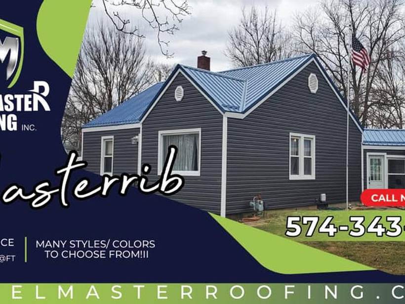 Steel Master Roofing install: Exposed Fastener