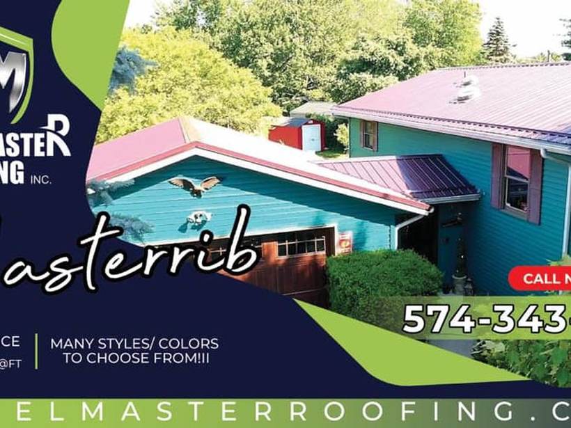 Steel Master Roofing install: Exposed Fastener