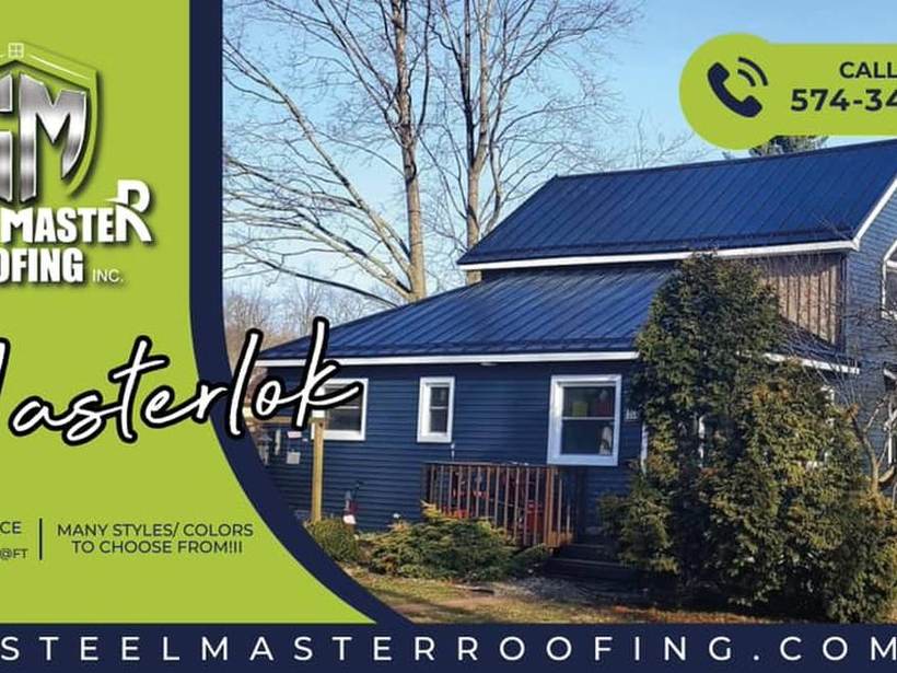 Steel Master Roofing install: Standing Seam