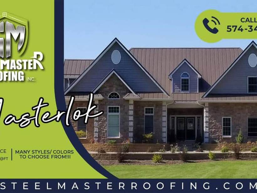 Steel Master Roofing install: Standing Seam