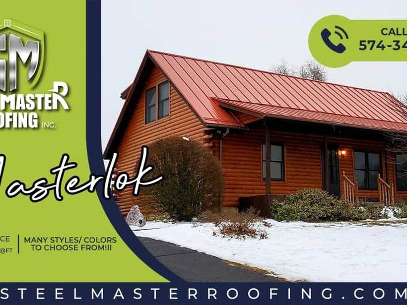 Steel Master Roofing install: Standing Seam
