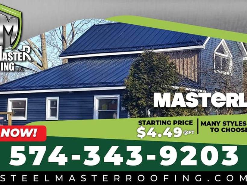 Steel Master Roofing install: Standing Seam