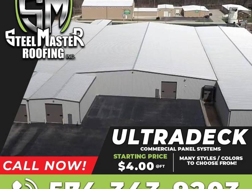 Steel Master Roofing install: Commercial