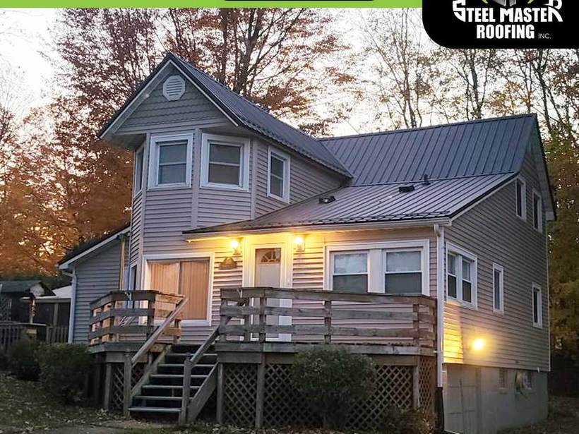 Steel Master Roofing install: Exposed Fastener