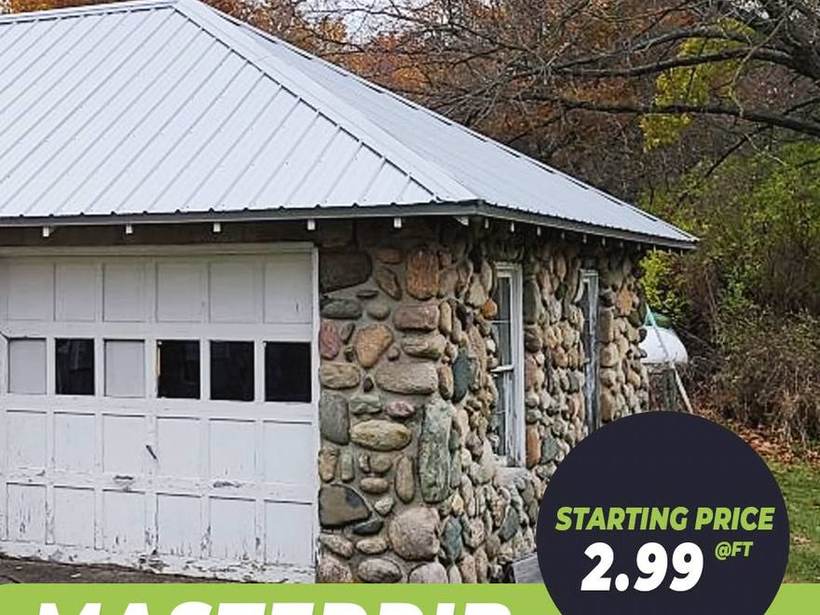 Steel Master Roofing install: Exposed Fastener