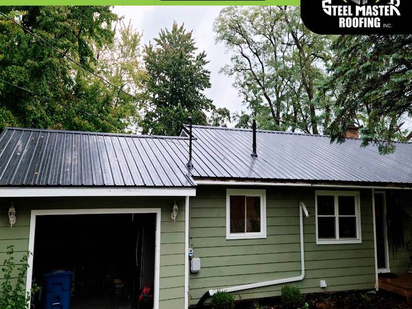 Steel Master Roofing install: Exposed Fastener