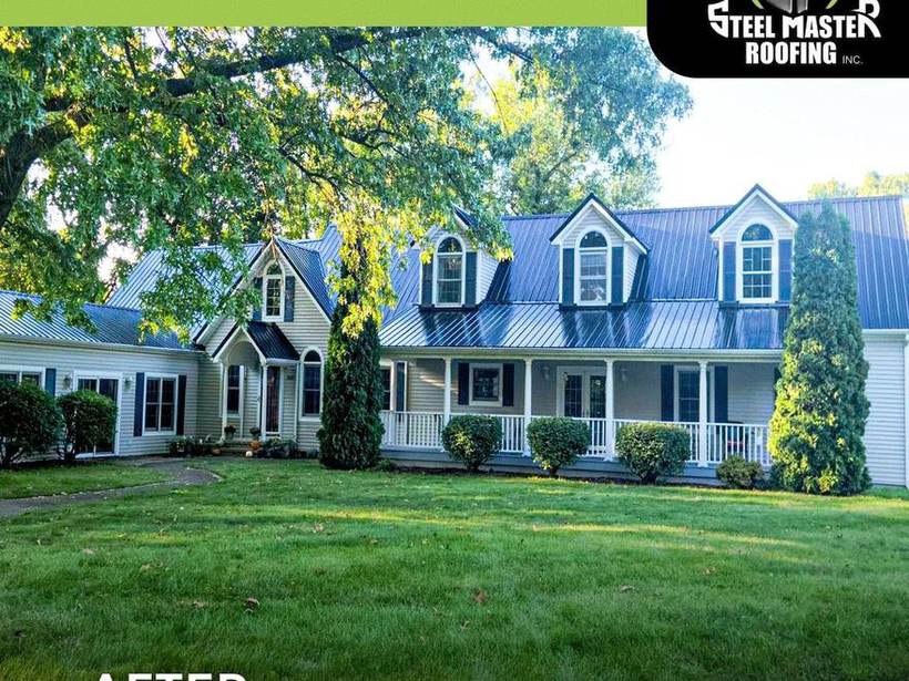 Steel Master Roofing install: Metal Shingles