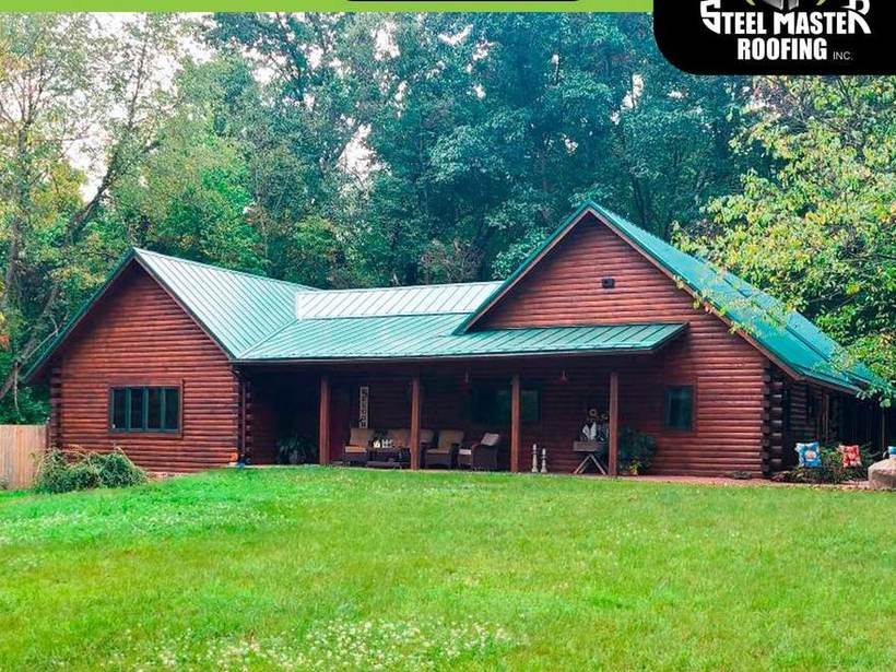 Steel Master Roofing install: Goshen, Metal Shingles