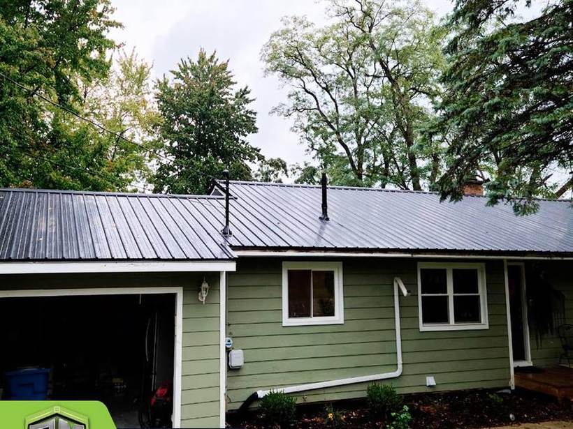 Steel Master Roofing install: Standing Seam