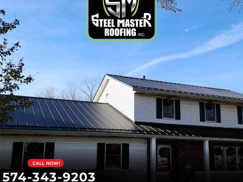 Steel Master Roofing install: Standing Seam