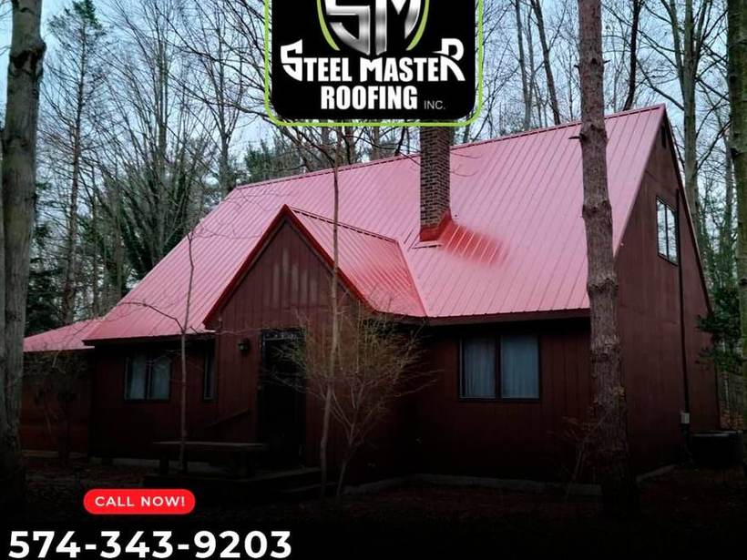 Steel Master Roofing install: Exposed Fastener