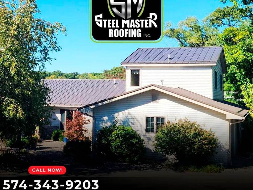 Steel Master Roofing install: Standing Seam