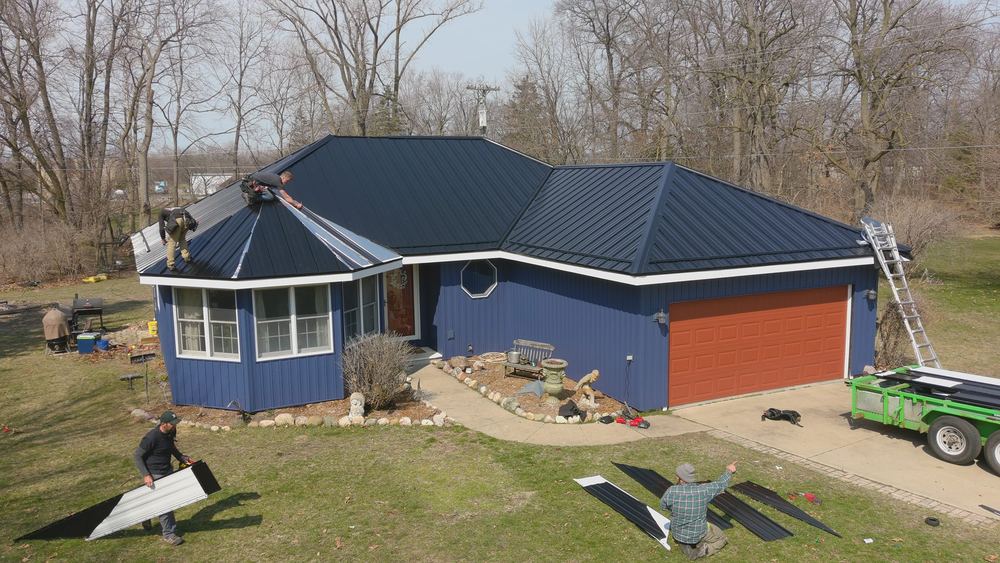Steel Master Roofing install: goshen - Standing Seam