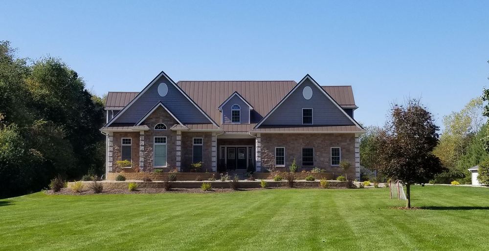 Steel Master Roofing install: niles - Install Progress - burnished slate