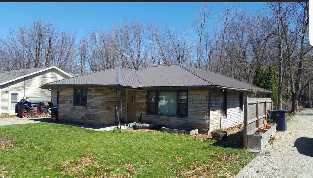 Steel Master Roofing install: warsaw - Install Progress - burnished slate