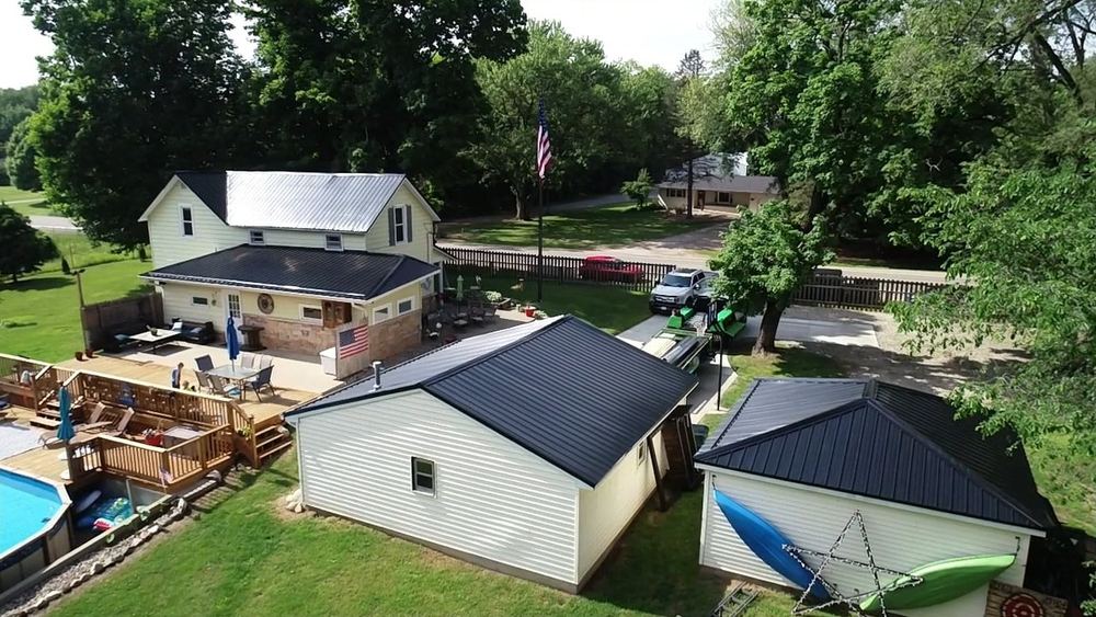 Steel Master Roofing install: edwardsburg - Exposed Fastener - coal black