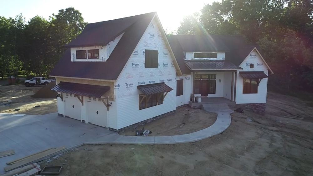 Steel Master Roofing install: new-carlisle - Install Progress - coal black