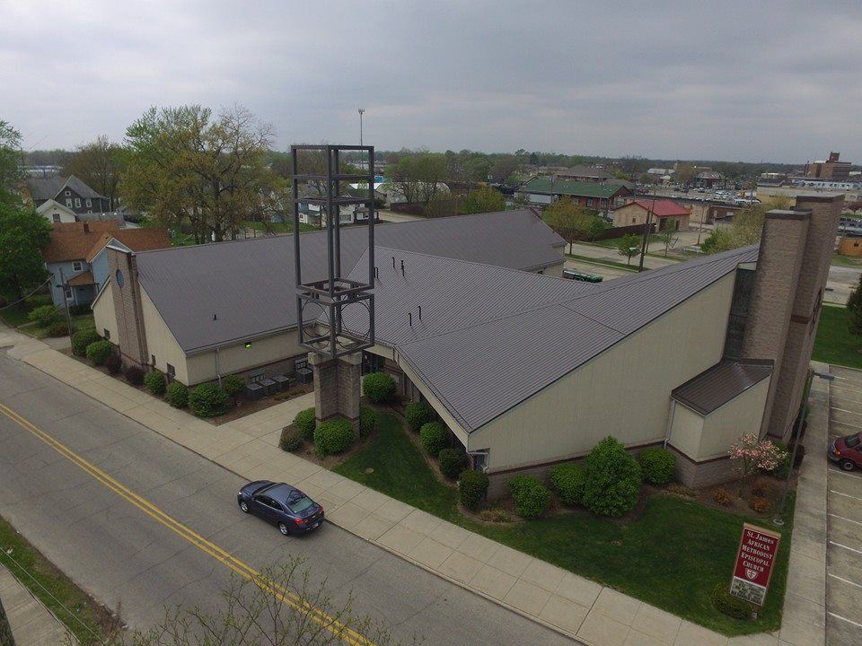 Steel Master Roofing install: elkhart - Commercial - burnished slate