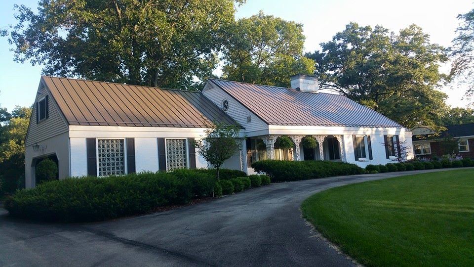 Steel Master Roofing install: elkhart - Commercial - burnished slate