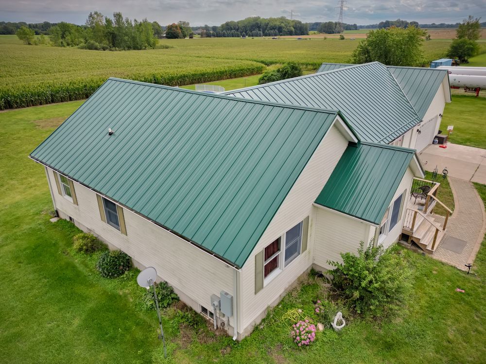 Steel Master Roofing install: Standing Seam