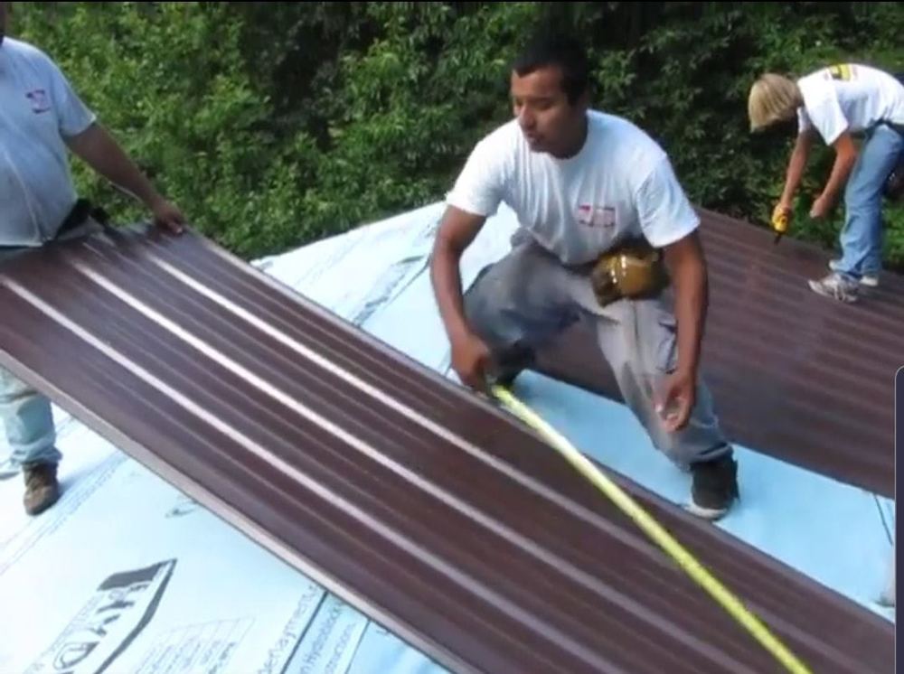 Steel Master Roofing install: goshen - Install Progress