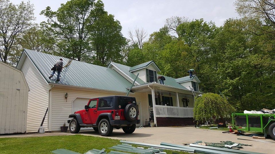 Steel Master Roofing install: warsaw - Install Progress