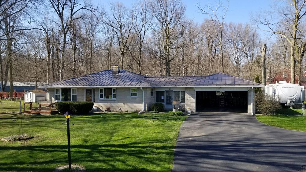 Steel Master Roofing install: Install Progress - burnished slate