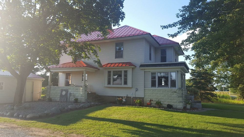 Steel Master Roofing install: Standing Seam - burnished slate
