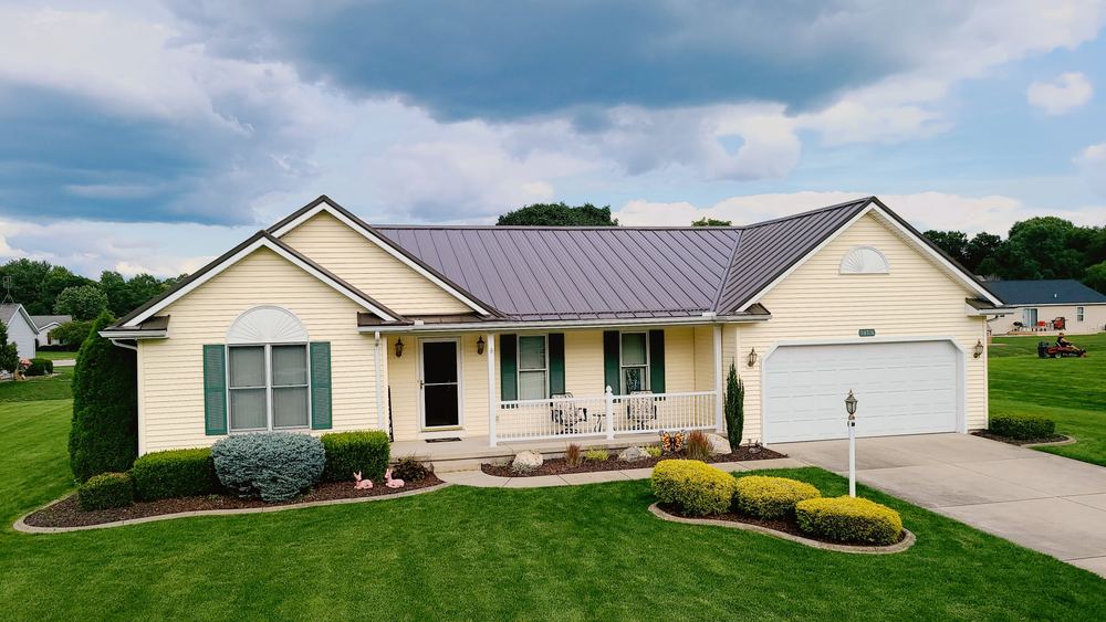 Steel Master Roofing install: Michiana - Standing Seam - Burnished Slate