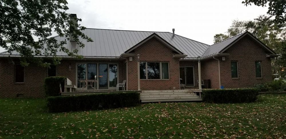 Steel Master Roofing install: Commercial - burnished slate