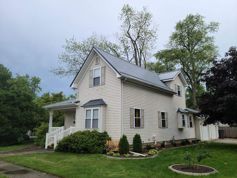Steel Master Roofing install: nappanee - charcoal gray