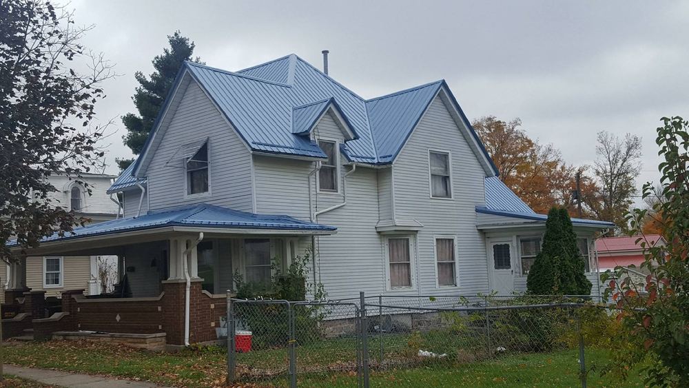 Steel Master Roofing install: ligonier - gallery blue