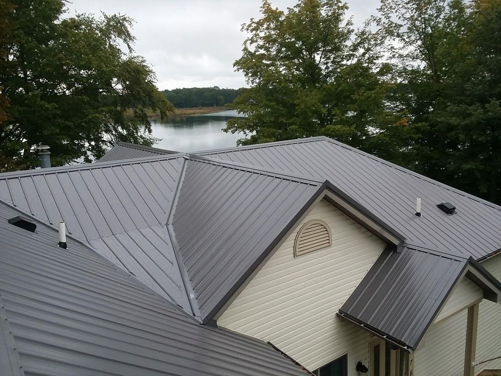 Steel Master Roofing install: vandalia - burnished slate