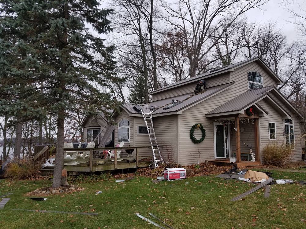 Steel Master Roofing install: vandalia - burnished slate