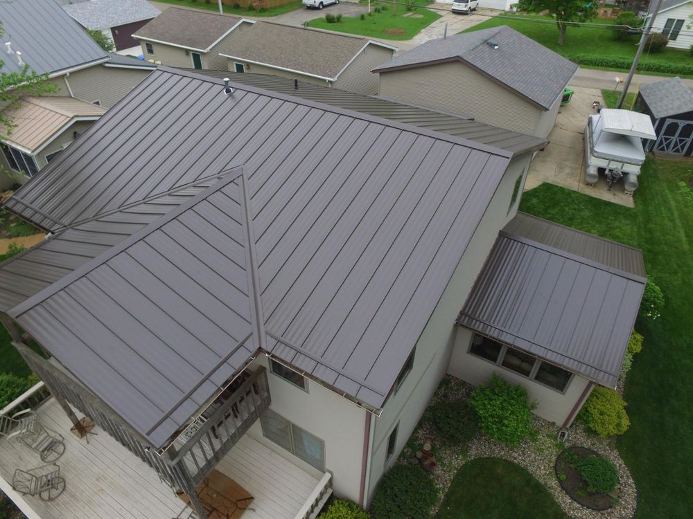 Steel Master Roofing install: bremen - burnished slate
