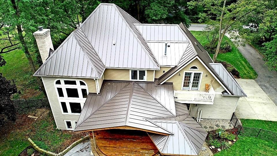 Steel Master Roofing install: st-joseph - burnished slate